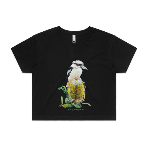 Kookaburra & Banksia Tee by Lonely Kids Club. All clothing from our T-shirts to our shorts and hoodies are ethically made, and printed packed and shipped from Sydney.