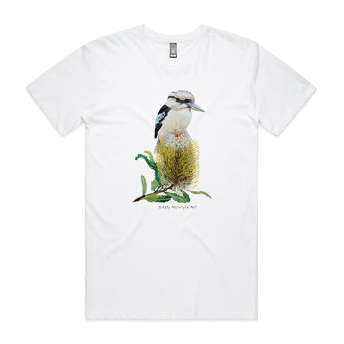 Kookaburra & Banksia Tee by Lonely Kids Club. All clothing from our T-shirts to our shorts and hoodies are ethically made, and printed packed and shipped from Sydney.
