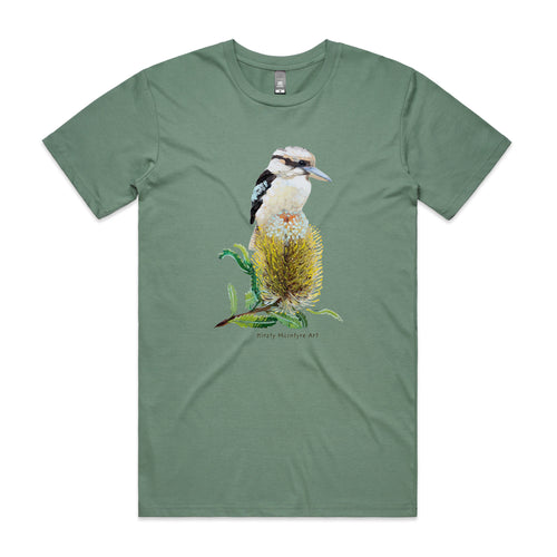 Kookaburra & Banksia Tee by Lonely Kids Club. All clothing from our T-shirts to our shorts and hoodies are ethically made, and printed packed and shipped from Sydney.