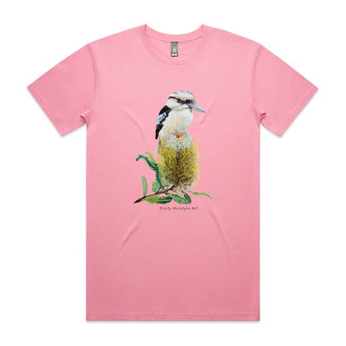 Kookaburra & Banksia Tee by Lonely Kids Club. All clothing from our T-shirts to our shorts and hoodies are ethically made, and printed packed and shipped from Sydney.