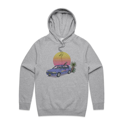 Kookaburra Corolla Hoodie by Lonely Kids Club. All clothing from our T-shirts to our shorts and hoodies are ethically made, and printed packed and shipped from Sydney.