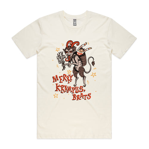 Krampus Tee by Lonely Kids Club. All clothing from our T-shirts to our shorts and hoodies are ethically made, and printed packed and shipped from Sydney.