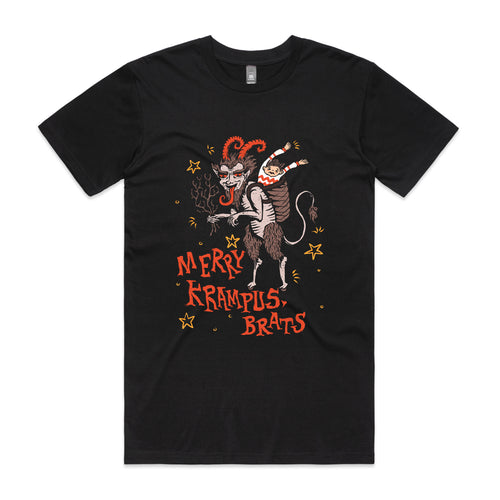 Krampus Tee by Lonely Kids Club. All clothing from our T-shirts to our shorts and hoodies are ethically made, and printed packed and shipped from Sydney.