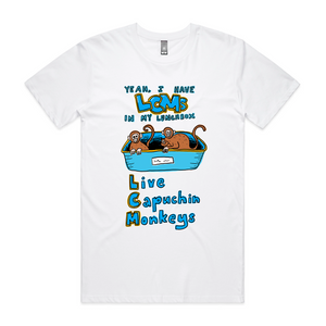 LCMs Tee by Lonely Kids Club. All clothing from our T-shirts to our shorts and hoodies are ethically made, and printed packed and shipped from Sydney.