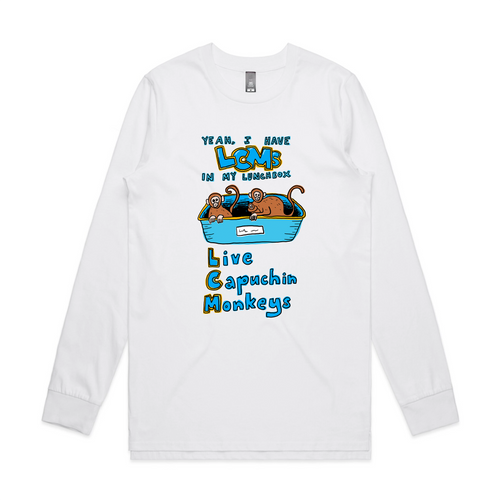 LCMs Tee by Lonely Kids Club. All clothing from our T-shirts to our shorts and hoodies are ethically made, and printed packed and shipped from Sydney.