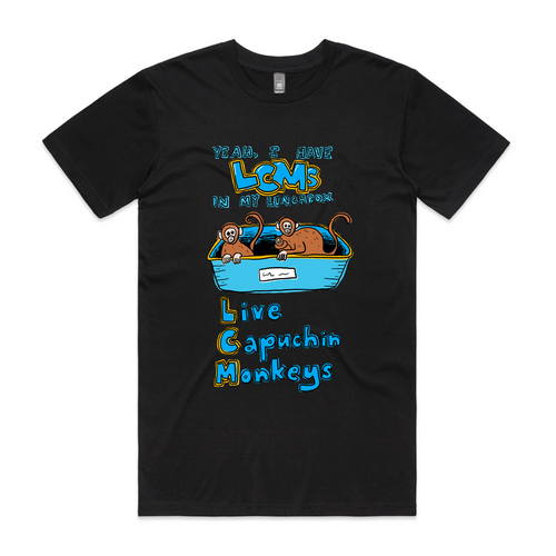 LCMs Tee by Lonely Kids Club. All clothing from our T-shirts to our shorts and hoodies are ethically made, and printed packed and shipped from Sydney.