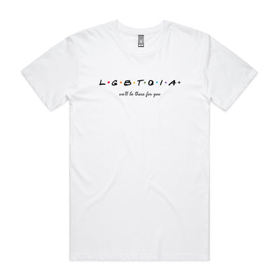LGBTQIA+ Tee by Lonely Kids Club. All clothing from our T-shirts to our shorts and hoodies are ethically made, and printed packed and shipped from Sydney.