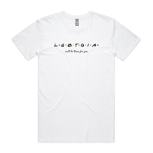 LGBTQIA+ Tee by Lonely Kids Club. All clothing from our T-shirts to our shorts and hoodies are ethically made, and printed packed and shipped from Sydney.