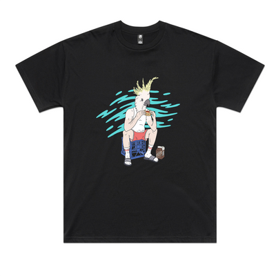 This Is Living Oversized Tee by Lonely Kids Club. All clothing from our T-shirts to our shorts and hoodies are ethically made, and printed packed and shipped from Sydney.