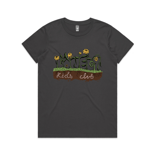 LKC Garden Tee by Lonely Kids Club. All clothing from our T-shirts to our shorts and hoodies are ethically made, and printed packed and shipped from Sydney.