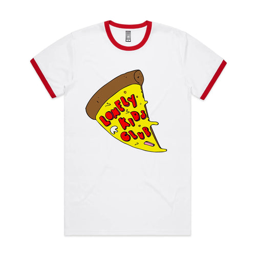 LKC Pizza Tee by Lonely Kids Club. All clothing from our T-shirts to our shorts and hoodies are ethically made, and printed packed and shipped from Sydney.