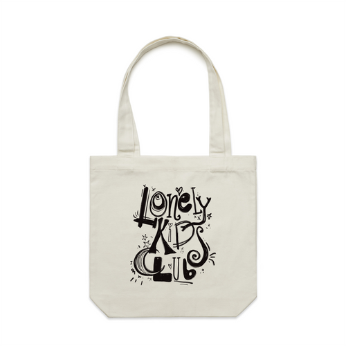 LKC Scribble Tote by Lonely Kids Club. All clothing from our T-shirts to our shorts and hoodies are ethically made, and printed packed and shipped from Sydney.