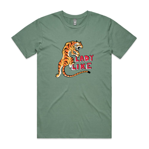 Lady Like Tee by Lonely Kids Club. All clothing from our T-shirts to our shorts and hoodies are ethically made, and printed packed and shipped from Sydney.