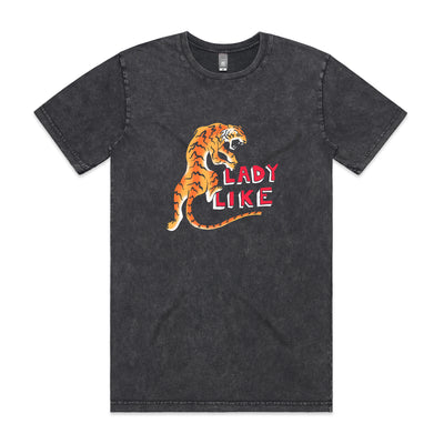 Lady Like Tee by Lonely Kids Club. All clothing from our T-shirts to our shorts and hoodies are ethically made, and printed packed and shipped from Sydney.