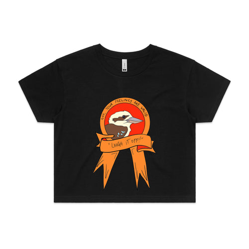 Laugh It Off Tee by Lonely Kids Club. All clothing from our T-shirts to our shorts and hoodies are ethically made, and printed packed and shipped from Sydney.