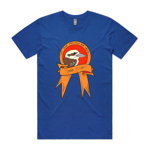 Laugh It Off Tee by Lonely Kids Club. All clothing from our T-shirts to our shorts and hoodies are ethically made, and printed packed and shipped from Sydney.