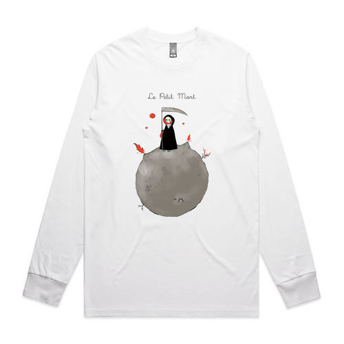 Le Petit Mort Tee by Lonely Kids Club. All clothing from our T-shirts to our shorts and hoodies are ethically made, and printed packed and shipped from Sydney.