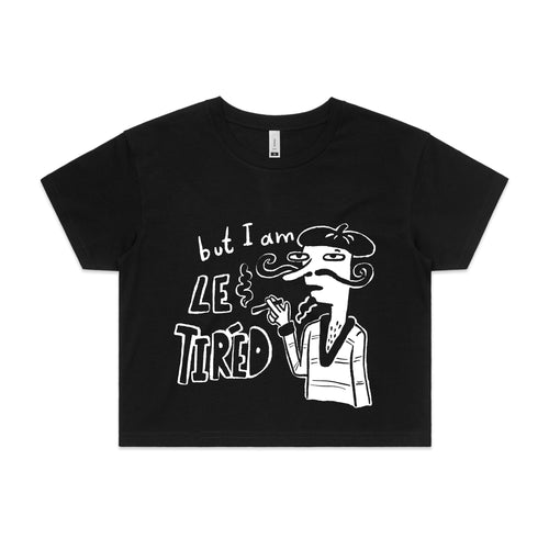 Le Tired Tee by Lonely Kids Club. All clothing from our T-shirts to our shorts and hoodies are ethically made, and printed packed and shipped from Sydney.