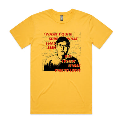 Time To Leave Tee by Lonely Kids Club. All clothing from our T-shirts to our shorts and hoodies are ethically made, and printed packed and shipped from Sydney.