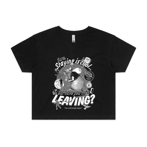 Leaving Rat Tee by Lonely Kids Club. All clothing from our T-shirts to our shorts and hoodies are ethically made, and printed packed and shipped from Sydney.