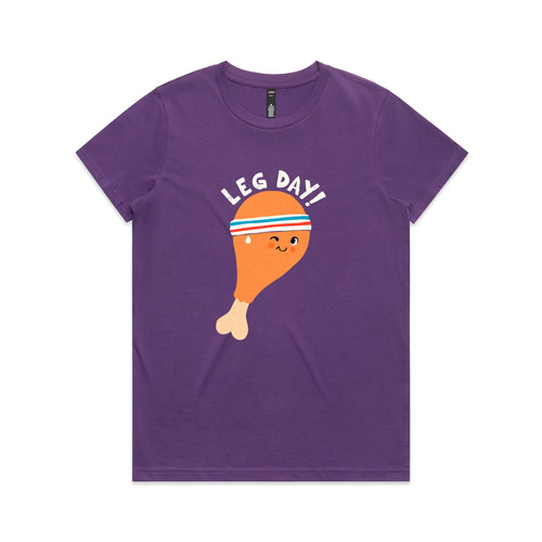 Leg Day Tee by Lonely Kids Club. All clothing from our T-shirts to our shorts and hoodies are ethically made, and printed packed and shipped from Sydney.
