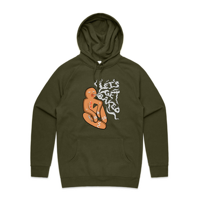 Lets Get Baked Hoodie by Lonely Kids Club. All clothing from our T-shirts to our shorts and hoodies are ethically made, and printed packed and shipped from Sydney.