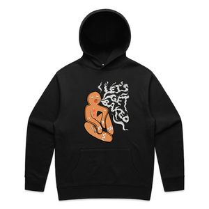 Lets Get Baked Hoodie by Lonely Kids Club. All clothing from our T-shirts to our shorts and hoodies are ethically made, and printed packed and shipped from Sydney.