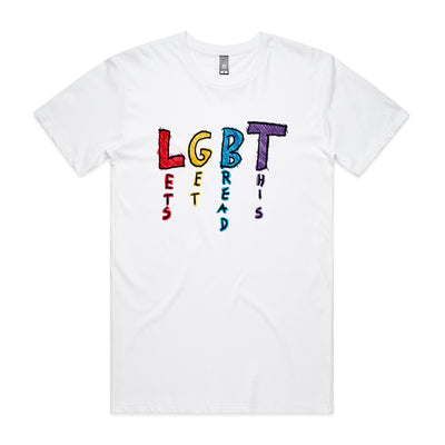 Let's Get Bread This Tee by Lonely Kids Club. All clothing from our T-shirts to our shorts and hoodies are ethically made, and printed packed and shipped from Sydney.