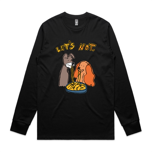 Let's Not Tee by Lonely Kids Club. All clothing from our T-shirts to our shorts and hoodies are ethically made, and printed packed and shipped from Sydney.