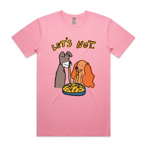 Let's Not Tee by Lonely Kids Club. All clothing from our T-shirts to our shorts and hoodies are ethically made, and printed packed and shipped from Sydney.