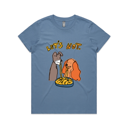 Let's Not Tee by Lonely Kids Club. All clothing from our T-shirts to our shorts and hoodies are ethically made, and printed packed and shipped from Sydney.