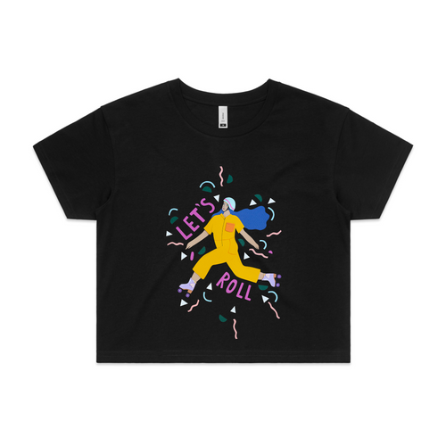 Let's Roll Tee by Lonely Kids Club. All clothing from our T-shirts to our shorts and hoodies are ethically made, and printed packed and shipped from Sydney.