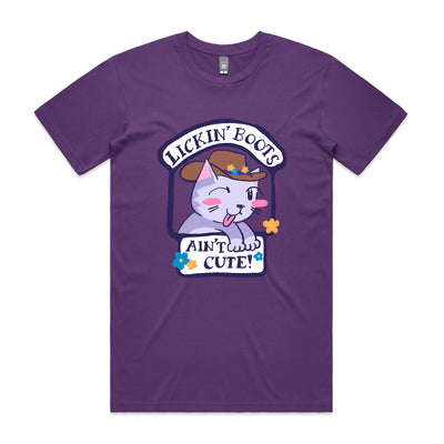 Lickin' Boots Tee by Lonely Kids Club. All clothing from our T-shirts to our shorts and hoodies are ethically made, and printed packed and shipped from Sydney.