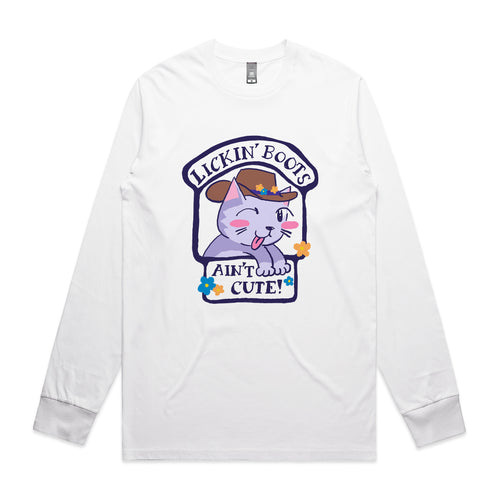 Lickin' Boots Tee by Lonely Kids Club. All clothing from our T-shirts to our shorts and hoodies are ethically made, and printed packed and shipped from Sydney.