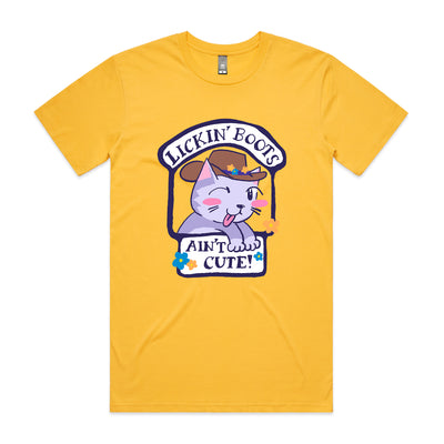 Lickin' Boots Tee by Lonely Kids Club. All clothing from our T-shirts to our shorts and hoodies are ethically made, and printed packed and shipped from Sydney.