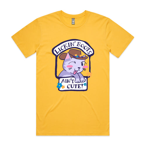 Lickin' Boots Tee by Lonely Kids Club. All clothing from our T-shirts to our shorts and hoodies are ethically made, and printed packed and shipped from Sydney.