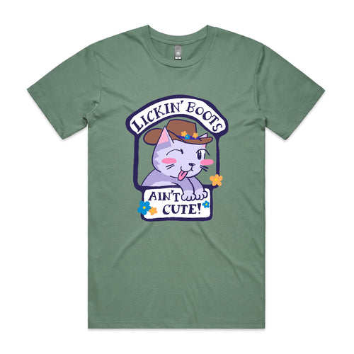 Lickin' Boots Tee by Lonely Kids Club. All clothing from our T-shirts to our shorts and hoodies are ethically made, and printed packed and shipped from Sydney.