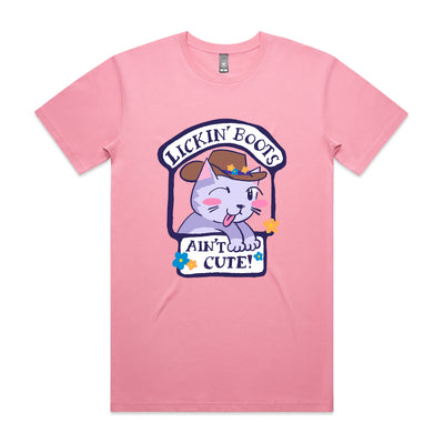 Lickin' Boots Tee by Lonely Kids Club. All clothing from our T-shirts to our shorts and hoodies are ethically made, and printed packed and shipped from Sydney.
