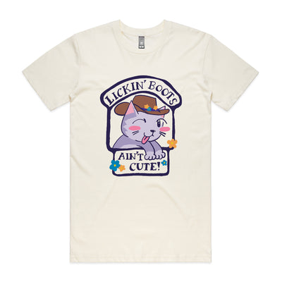 Lickin' Boots Tee by Lonely Kids Club. All clothing from our T-shirts to our shorts and hoodies are ethically made, and printed packed and shipped from Sydney.