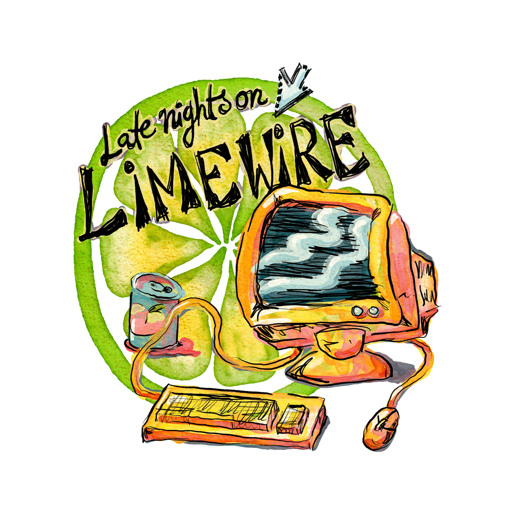 Late Nights On Limewire Tee
