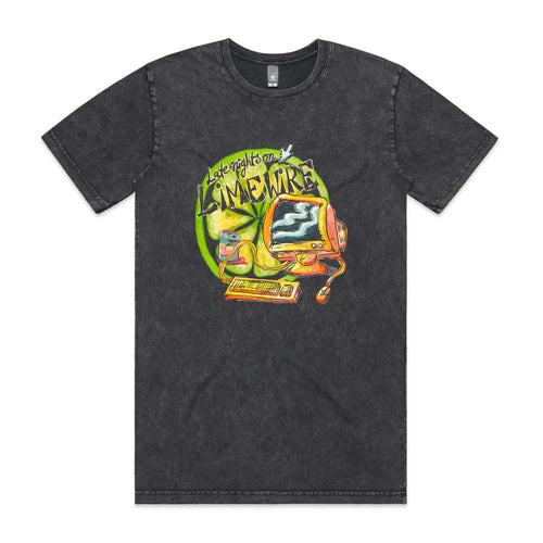 Late Nights On Limewire Tee by Lonely Kids Club. All clothing from our T-shirts to our shorts and hoodies are ethically made, and printed packed and shipped from Sydney.