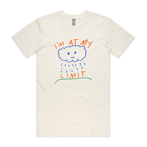 At My Limit Tee by Lonely Kids Club. All clothing from our T-shirts to our shorts and hoodies are ethically made, and printed packed and shipped from Sydney.