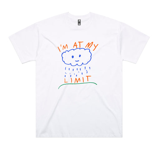 At My Limit Tee by Lonely Kids Club. All clothing from our T-shirts to our shorts and hoodies are ethically made, and printed packed and shipped from Sydney.