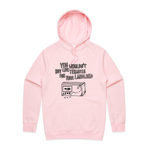 Live Termites Hoodie by Lonely Kids Club. All clothing from our T-shirts to our shorts and hoodies are ethically made, and printed packed and shipped from Sydney.