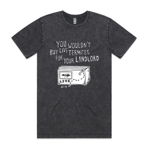 Live Termites Tee by Lonely Kids Club. All clothing from our T-shirts to our shorts and hoodies are ethically made, and printed packed and shipped from Sydney.