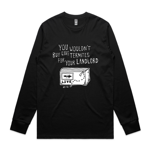 Live Termites Tee by Lonely Kids Club. All clothing from our T-shirts to our shorts and hoodies are ethically made, and printed packed and shipped from Sydney.