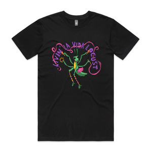 Livin' La Vida Locust Tee by Lonely Kids Club. All clothing from our T-shirts to our shorts and hoodies are ethically made, and printed packed and shipped from Sydney.