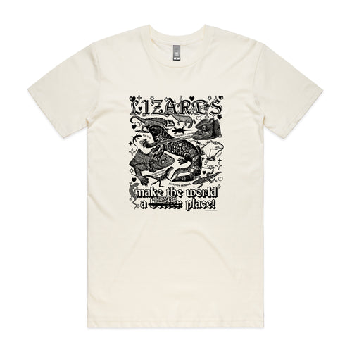 Lizards Tee by Lonely Kids Club. All clothing from our T-shirts to our shorts and hoodies are ethically made, and printed packed and shipped from Sydney.