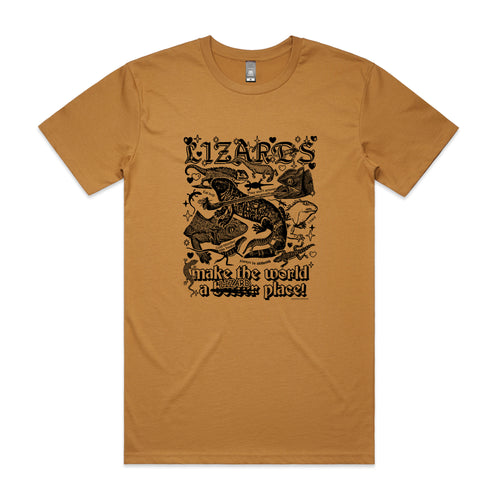 Lizards Tee by Lonely Kids Club. All clothing from our T-shirts to our shorts and hoodies are ethically made, and printed packed and shipped from Sydney.