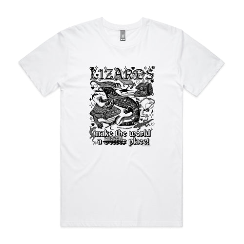 Lizards Tee by Lonely Kids Club. All clothing from our T-shirts to our shorts and hoodies are ethically made, and printed packed and shipped from Sydney.